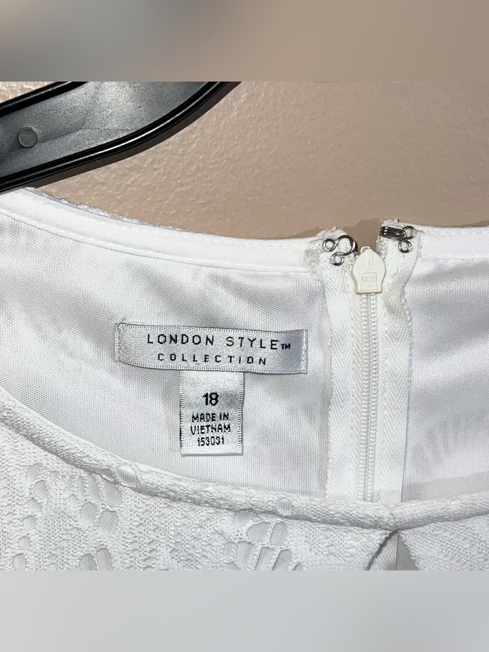 London Style Collection Sleeveless Dress Women’s 18 White - Picture 4 of 6